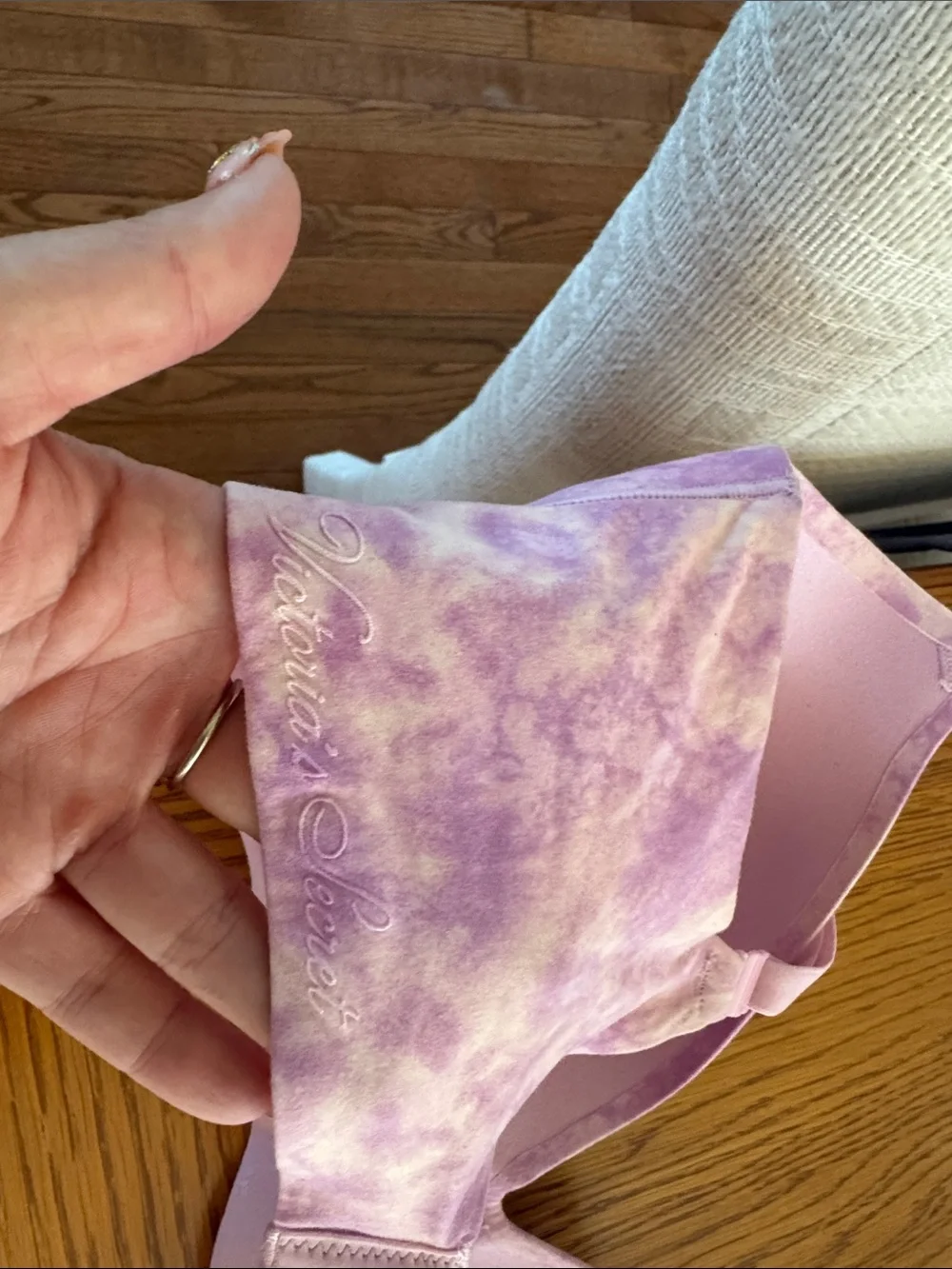 Victoria's Secret Pastel Lavender Tie-Dye Push-Up Bra